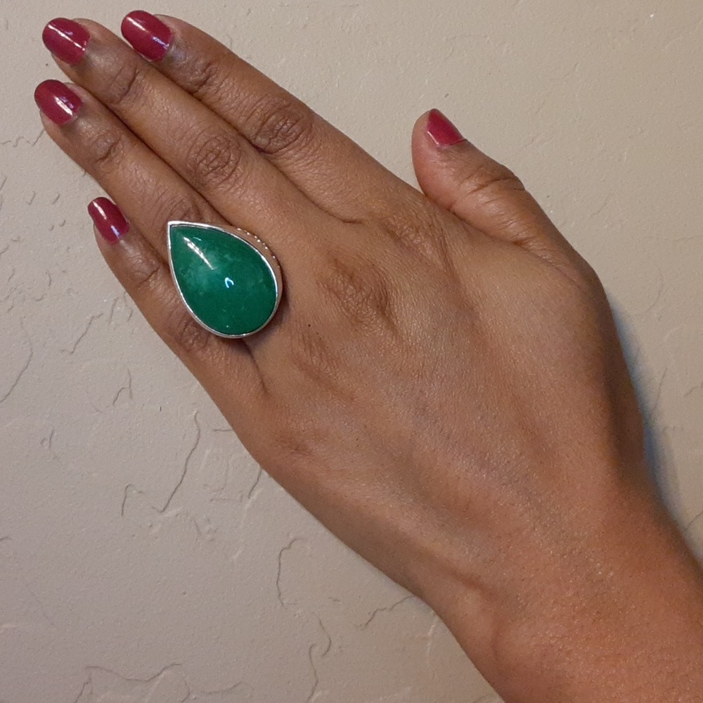 ❤SOLD❤925 Interchangeable magnetic Genuine Gemstones Ring. - Picture 3 of 17